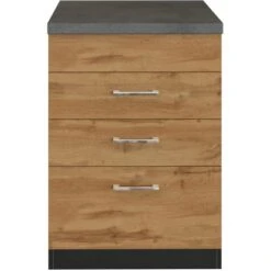 Held Möbel Kochfeldumbauschrank Sorrento 60 X 85 X 60 Cm 2 SK 1 AZ Wotan.-Graf. -Obi Kuche Geschaft 853851 11016600 2