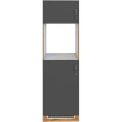 Held Möbel Ofen-Kühlschrankumbau Sorrento B60x H200x T60 Cm Anthraz.-Wotaneiche -Obi Kuche Geschaft 853871 11016600 2
