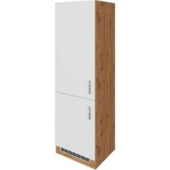 Held Möbel Kühl-Gefrierschrankumbau Sorrento B60 X H200 X T60 Cm Weiß-Wotanei.