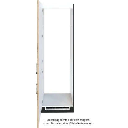 Held Möbel Kühl-Gefrierschrankumbau Sorrento B60x H200x T60 Cm Wotanei.-Grafit 5 Held Möbel Kühl-Gefrierschrankumbau Sorrento B60x H200x T60 Cm Wotanei.-Grafit – Bild 3