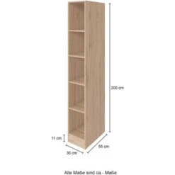 Held Möbel Küchenregal Sorrento BxHxT 30 X 200 X 60 Cm 4 Einlegeböden Grafit 11 Held Möbel Küchenregal Sorrento BxHxT 30 X 200 X 60 Cm 4 Einlegeböden Grafit -Obi Kuche Geschaft 853950 11016600 3