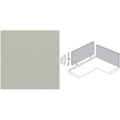 Küchenrückwand 296 Cm X 58,5 Cm Aluminium (Alu 273) -Obi Kuche Geschaft 854741 3526 6 picture 2