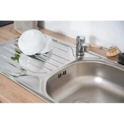 Respekta Küchenzeile KB210ESRC 210 Cm Rot-Eiche Sägerau Nachbildung -Obi Kuche Geschaft 88 4384 102021 KB210ESW 13