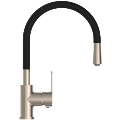 Eisl Spültischarmatur Edelstahloptik Flexo Schwarz 4 Eisl Spültischarmatur Edelstahloptik Flexo Schwarz – Bild 2