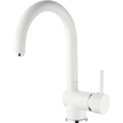 Verosan Küchenarmatur Prag Niederdruck Rund Matt Weiß