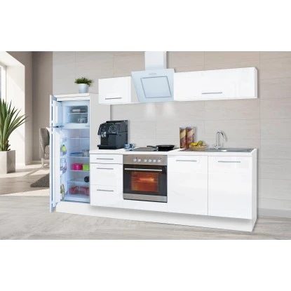 Respekta Premium Küchenzeile 270 Cm Weiß Hochglanz 14 Respekta Premium Küchenzeile 270 Cm Weiß Hochglanz – Bild 12