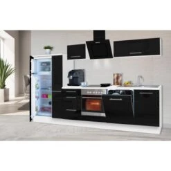 Respekta Premium Küchenzeile 310 Cm Schwarz Hochglanz-Weiß 20 Respekta Premium Küchenzeile 310 Cm Schwarz Hochglanz-Weiß -Obi Kuche Geschaft 9279423 2929 RP310WSC 1