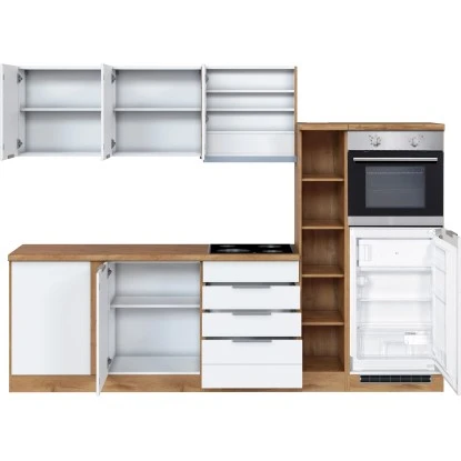 Held Möbel Winkelküche 240 Cm - 270 Cm Matt Weiß-Wotaneiche 8 Held Möbel Winkelküche 240 Cm - 270 Cm Matt Weiß-Wotaneiche – Bild 6