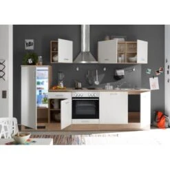 Respekta Küchenzeile KB280ENWP 280 Cm Weiß-Eiche Natura Nachbildung 21 Respekta Küchenzeile KB280ENWP 280 Cm Weiß-Eiche Natura Nachbildung -Obi Kuche Geschaft 93 4384 KB280ENWP Milieu 3