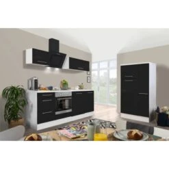 Respekta Premium Küchenzeile 310 Cm Schwarz Hochglanz-Weiß 31 Respekta Premium Küchenzeile 310 Cm Schwarz Hochglanz-Weiß -Obi Kuche Geschaft 9423 RP310WSC Kchenzeile 3