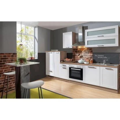 Menke Küchenzeile Artisan Premium 310 Cm Landhaus Weiß Artisan-Eiche Nachbildung 3 Menke Küchenzeile Artisan Premium 310 Cm Landhaus Weiß Artisan-Eiche Nachbildung