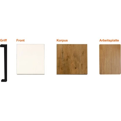 Flex-Well Exclusiv Musterpaket Küchenzeile Vintea Magnolia-Lancelot Oak NB 3 Flex-Well Exclusiv Musterpaket Küchenzeile Vintea Magnolia-Lancelot Oak NB