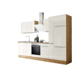 Respekta Küchenzeile Marleen 310 Cm Artisan-Eiche Weiß Hochglanz 18 Respekta Küchenzeile Marleen 310 Cm Artisan-Eiche Weiß Hochglanz -Obi Kuche Geschaft 980008 4384 3