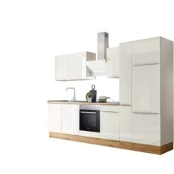 Respekta Küchenzeile Marleen 310 Cm Artisan-Eiche Weiß -Obi Kuche Geschaft 980009 4384 3