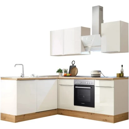 Respekta Küchenzeile Marleen 220 Cm Artisan-Eiche Weiß Winkel 6 Respekta Küchenzeile Marleen 220 Cm Artisan-Eiche Weiß Winkel – Bild 4