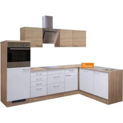 Flex-Well Classic Winkelküche Florida 280x170 Cm Weiß-Sonoma Eiche Nachbildung 16 Flex-Well Classic Winkelküche Florida 280x170 Cm Weiß-Sonoma Eiche Nachbildung -Obi Kuche Geschaft 9992813015freigspflorida 2