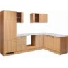 Flex-Well Classic Winkelküche Nano 280 Cm Ohne E-Geräte Buche Nachbildung -Obi Kuche Geschaft 9 4051 l 999 2801 014 nano
