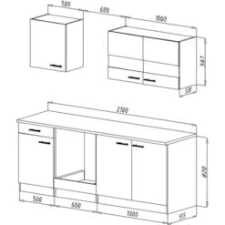 Respekta Economy Küchenzeile KB210ESGSC 210 Cm Grau-Eiche Sägerau 14 Respekta Economy Küchenzeile KB210ESGSC 210 Cm Grau-Eiche Sägerau -Obi Kuche Geschaft KB210ESGSC Kuechenzeile 03