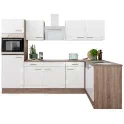 Respekta Winkelküche 280 Cm Weiß-Seidenglanz Eiche-York 23 Respekta Winkelküche 280 Cm Weiß-Seidenglanz Eiche-York -Obi Kuche Geschaft KBL280EYWS Kuechenzeile 04