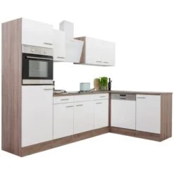 Respekta Winkelküche 280 Cm Weiß-Seidenglanz Eiche-York 24 Respekta Winkelküche 280 Cm Weiß-Seidenglanz Eiche-York -Obi Kuche Geschaft KBL280EYWS Kuechenzeile 05