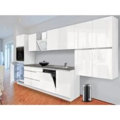 Respekta Küchenzeile GLRP380HWW Grifflos 380 Cm Weiß Hochglanz 37 Respekta Küchenzeile GLRP380HWW Grifflos 380 Cm Weiß Hochglanz -Obi Kuche Geschaft Kuechenzeile GLRP380HWW 1