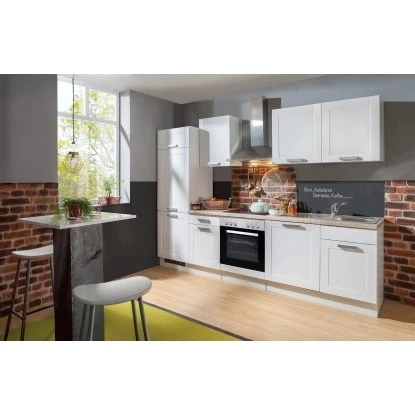 Menke Küchenzeile Matrix 280 Cm Weiß Matt Lacklaminat 3 Menke Küchenzeile Matrix 280 Cm Weiß Matt Lacklaminat