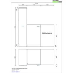 Respekta Miniküche 130 Cm Grau-Eiche Sägerau Nachbildung -Obi Kuche Geschaft Zeichnung MKO130ESGOSS 05