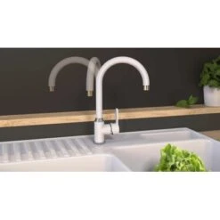 Eisl Spültischarmatur Diziani Weiß-Chrom -Obi Kuche Geschaft armaturdizianiweisschrom 7