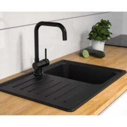 Eisl Spültischarmatur Futura Schwarz-Matt -Obi Kuche Geschaft armaturfuturaschwarzmatt 5