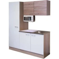 Flex-Well Singleküche 150 Cm Florida Weiß-Sonoma Eiche 5 Flex-Well Singleküche 150 Cm Florida Weiß-Sonoma Eiche -Obi Kuche Geschaft g 150 1005 000 samoa frei