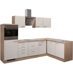 Flex-Well Exclusiv Winkelküche Orlando 280x170 Cm Kaschmir Glanz-Sonoma Eiche -Obi Kuche Geschaft g 999 2813 015 frei nepal