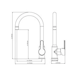 Eisl Spültischarmatur Diziani Weiß-Chrom -Obi Kuche Geschaft izianiweisschrom Zeichnung