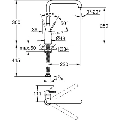 Grohe Einhand-Küchenarmatur Essence 5 Grohe Einhand-Küchenarmatur Essence – Bild 3