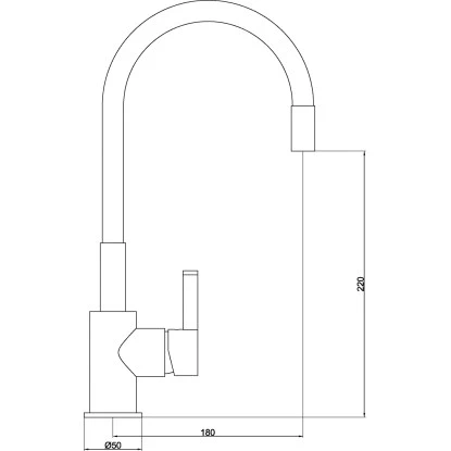 AquaSu Einhebelmischer Küchenarmatur Lago Multi 2.0 Chrom-Rot 4 AquaSu Einhebelmischer Küchenarmatur Lago Multi 2.0 Chrom-Rot – Bild 2