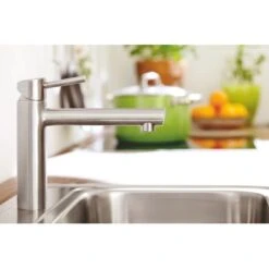 Grohe Einhand-Küchenarmatur Concetto Supersteel -Obi Kuche Geschaft ospueltischbatterie milieu