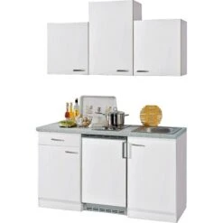 Flex-Well Classic Küchenzeile Wito 150 Cm Weiß -Obi Kuche Geschaft singlekuechenblock150cm 2