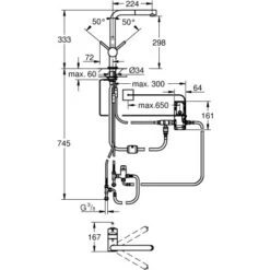 Grohe Elektronische Einhand-Küchenarmatur FlairTouch Chrom -Obi Kuche Geschaft touch spueltischbatterie 2