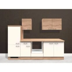 Flex-Well Classic Küchenzeile Florida 270 Cm Ohne E-Geräte Sonoma Eiche-Weiß